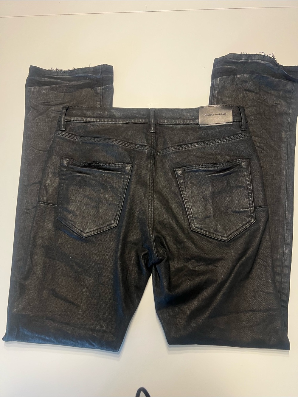 Purple brand p004 waxed flare jeans - Picture 2 of 4